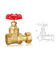 Forged Brass Gate Valve DN32 DN40 CW617 Water Control Valve With Thread WRAS